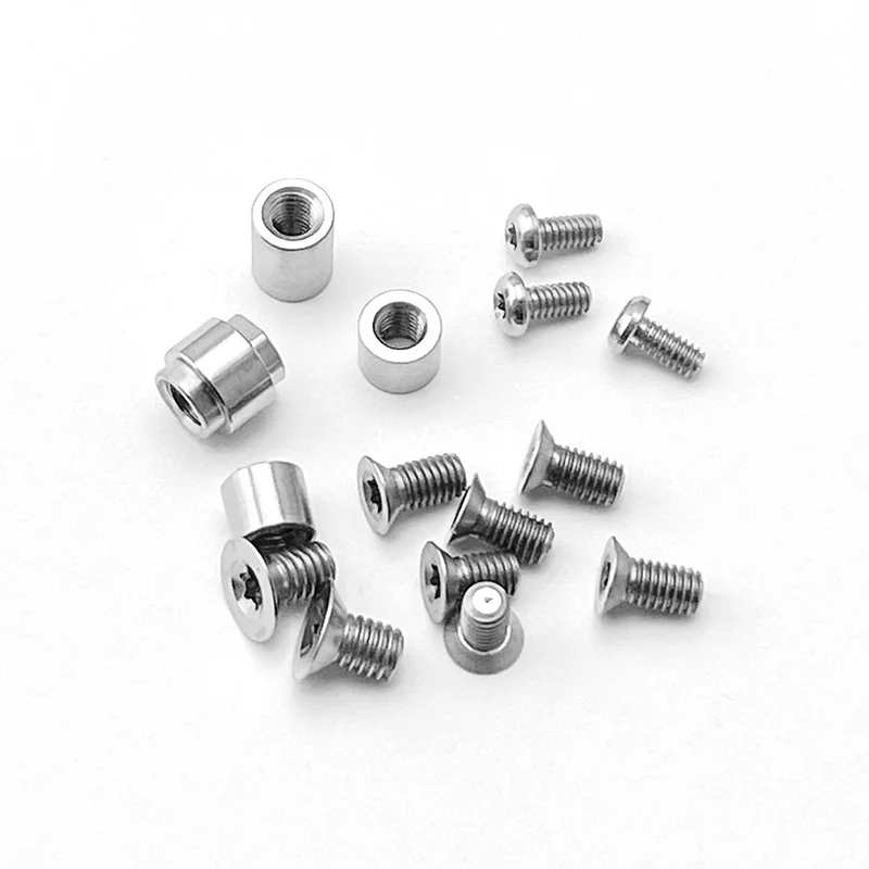 Titanium Alloy 1 Full Set Knife Handle Screws for Spyderco C85 Yojimbo 2 Knives Spindle Patches Screw Nail Spider DIY Making