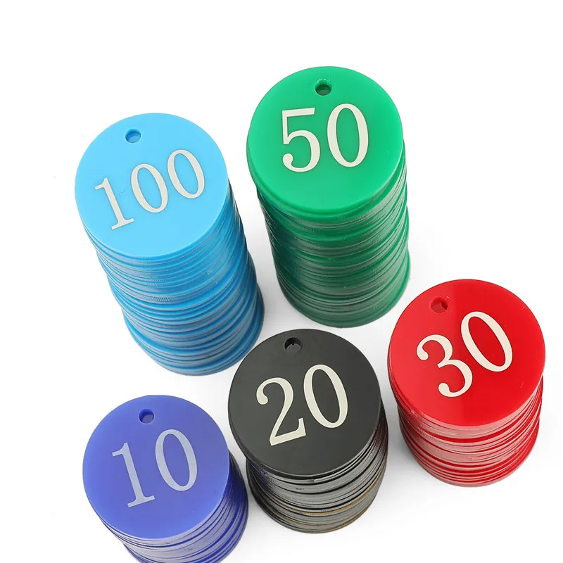 Round Number Discs Table Tags Gym Locker Bar Pub Restaurant Club Hotels 1-100 Or 1-50 Numbers Choice