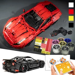 KEJI 2020 New MOC-41271 F12 Super Sports Racing Car RC Model Building Blocks Bricks Kit DIY Toys Christmas Gift