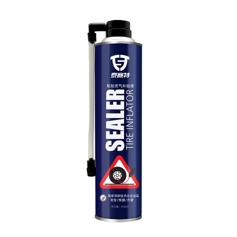 Tire Sealant Instant Fixes Vacuum Tire Easy Hose Tire Inflator Air Filler Sealant for Car 200ml/450ml/650ml