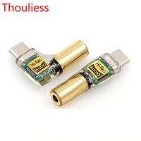 Thouliess Type-C To 3.5mm Earphone Adapter 4.4mm Headphone Audio Adapter   DAC Decoder Chip Adapter for Xiaomi Huawei