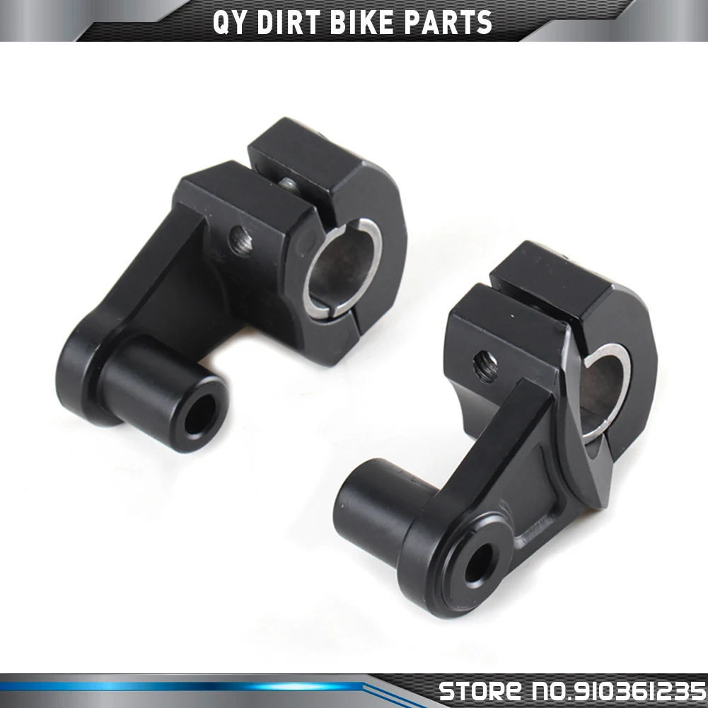 New Hot one pair Universal Motorcycle HandleBar Front Handle Fat Bar Mount Clamps Riser Anodized Mount for 28/22mm Handlebar