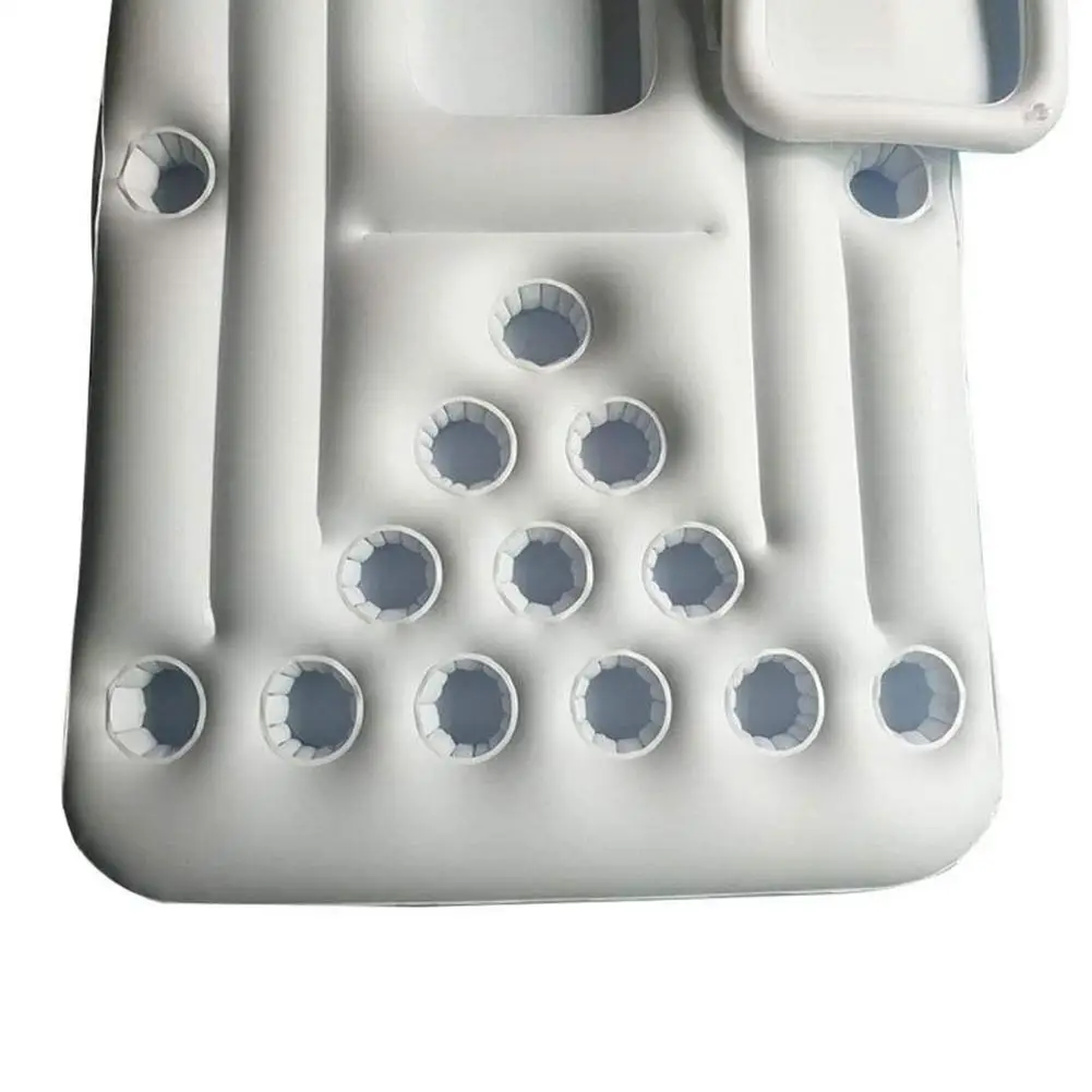 Beer Table Inflatable Floating Drainage Table Tennis Game Table Inflatable 28 Cup Hole Floating Row Swimming Pool Accessories