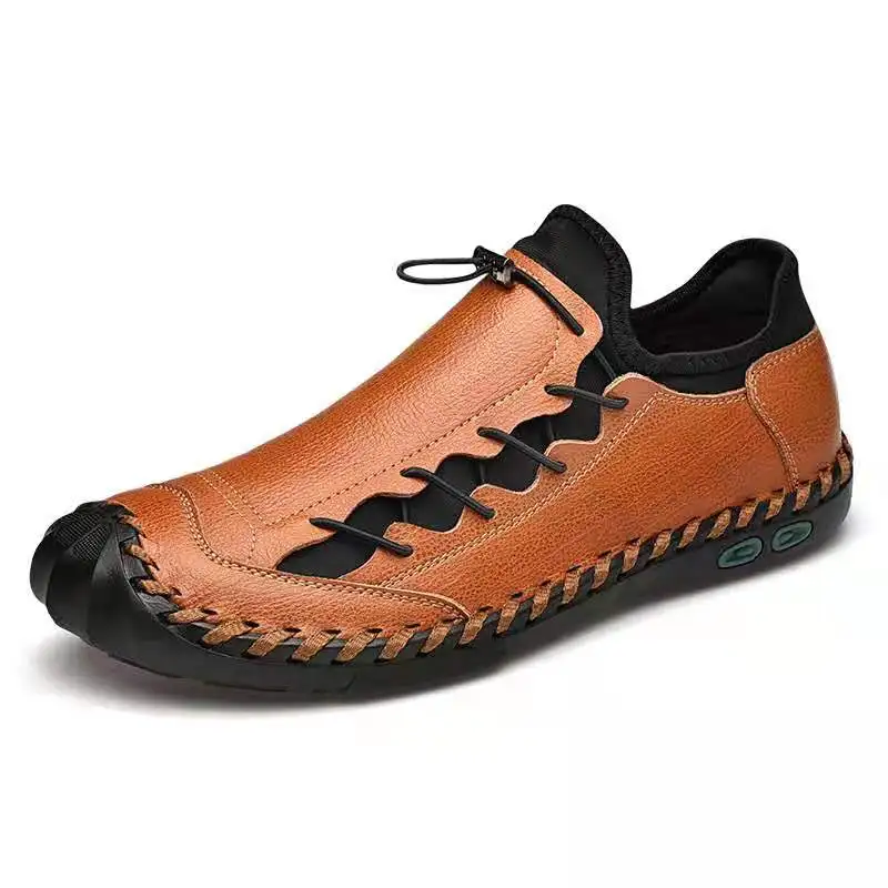 

Men's Leather Shoes, Fashion and Leisure Moccasin Shoes, Lefu Shoes, Luxury Brand, Large 48, Spring and Autumn, New, 2021