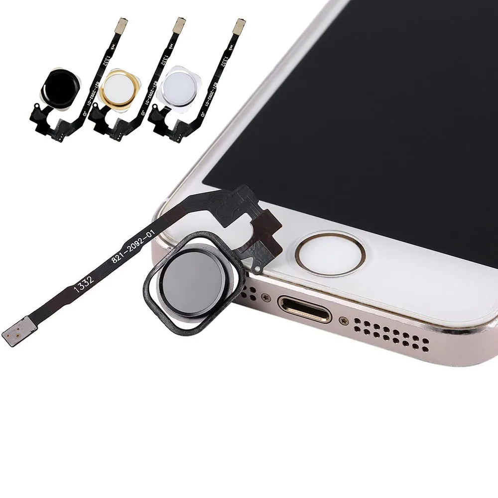 Home Button Fingerprint Scanner Touch ID Return Key Flex Cable For iPhone 5S No Fingerprint Function