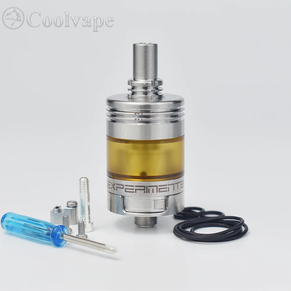 نمط تجربة 3 V3 MTL هيئة الطرق والمواصلات 316ss 22 مللي متر دياماتر 2.5 مللي قدرة واحدة لفائف إعادة البناء خزان vape 510 الموضوع mtl تانك بخاخ RTA