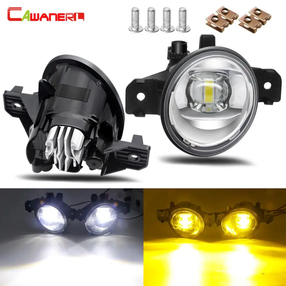 Right + Left Fog Light Assembly 30W 8000LM Car LED Fog Lamp DRL 12V For Renault Clio Laguna Vel Satis Modus Master Symbol Thalia