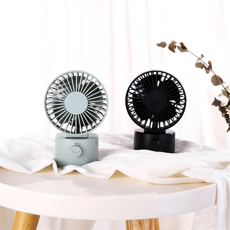 พัดลมไฟฟ้าแบบพกพาพัดลม Mini USB Double Sided Leaf สองเกียร์ Cooler Cooler สำหรับสำนักงานบ้านฤดูร้อนเขย่าหัว FS35