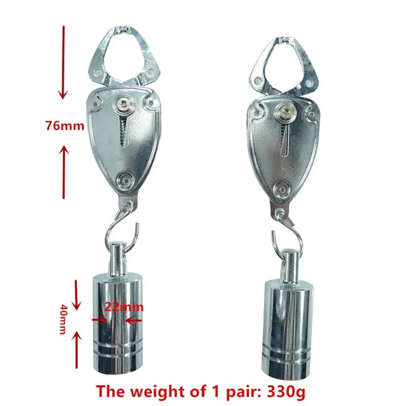 Stainless Steel Adjustable Lobster pliers Nipple Clamps Play Breast SM Restraints adult