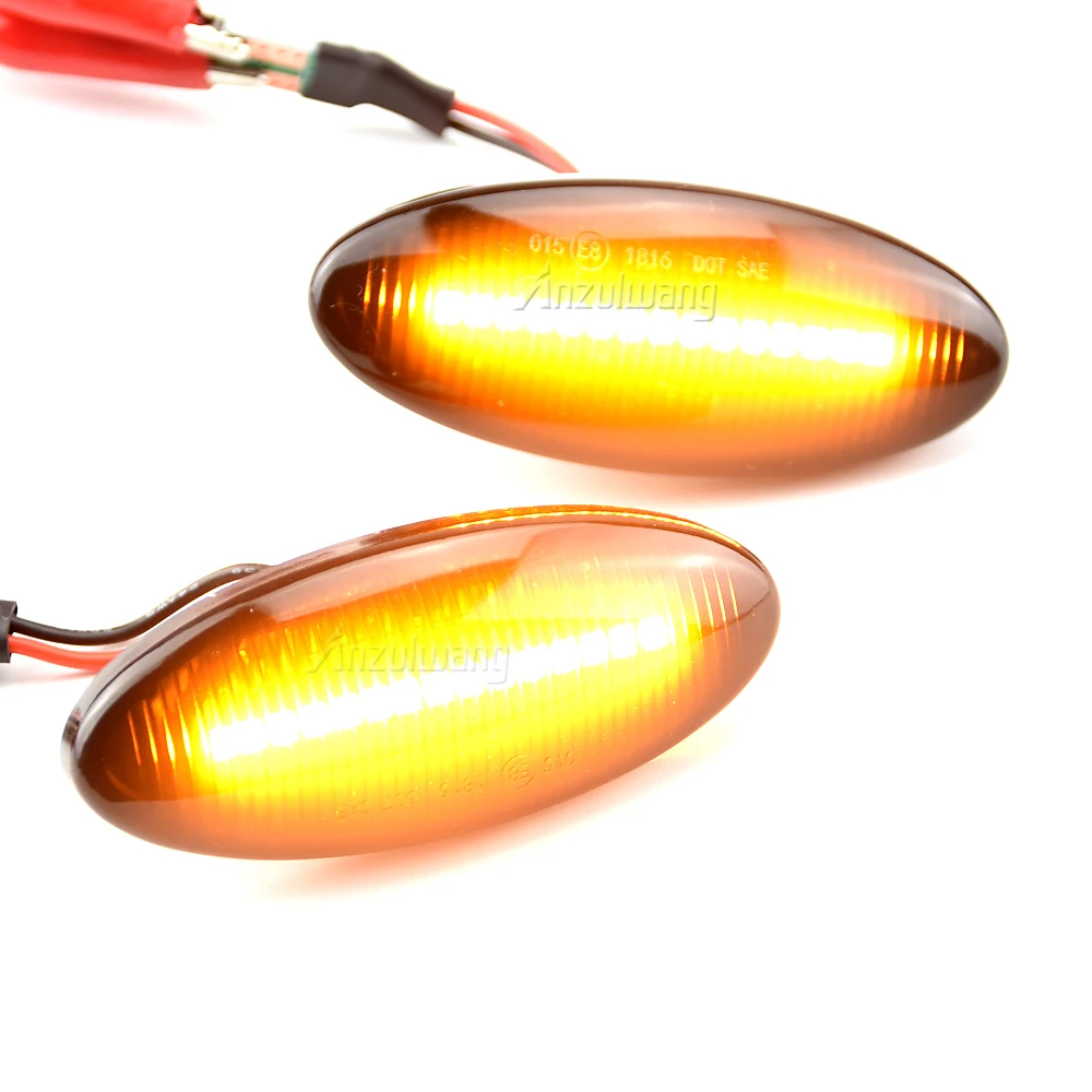 2 قطعة LED الديناميكي الجانب ماركر ضوء بدوره مصباح إشارة لأوبل/فوكسهول فيكترا B MK1 1995 1996 1997 1998 1999 2000 2001 2002 2003 #3