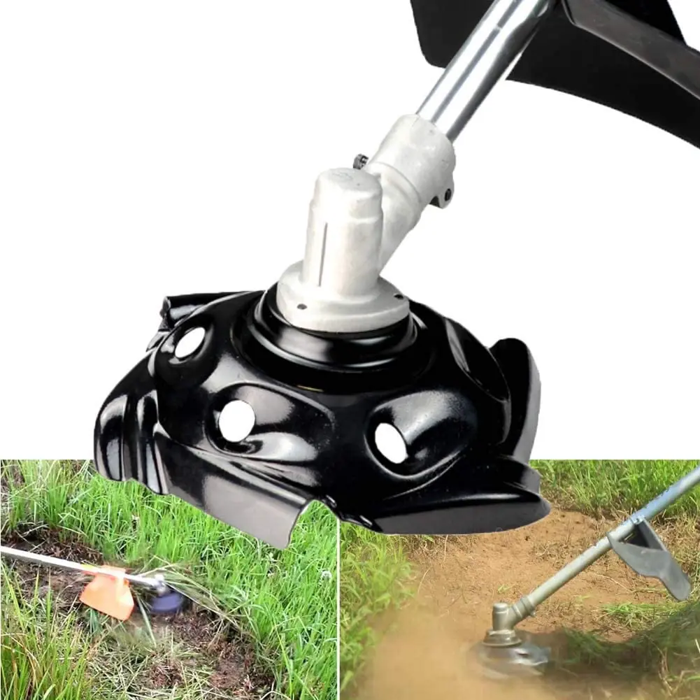 Đa Năng Cỏ Dại Đầu Tông Đơ Cắt Cỏ Dại Viền Đầu Máy Cắt Cỏ Tông Đơ Bàn Chải Cắt Đầu 9.5 "Cạnh Bo Tròn Bánh Xe Mover Lưỡi Dao móng Vuốt Đĩa