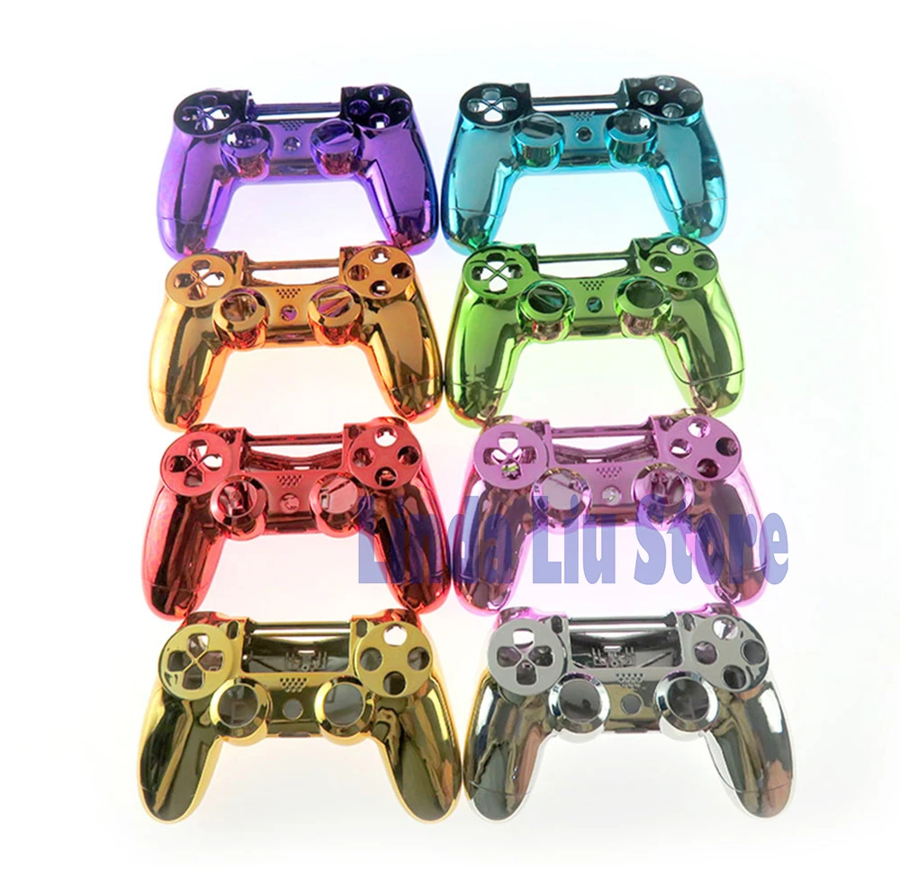 1set for ps4 pro jds040 jdm040 Full Housing Case Chrome Shell Cover Replacement For Playstation 4 PRO JDS 040 V2 Controller