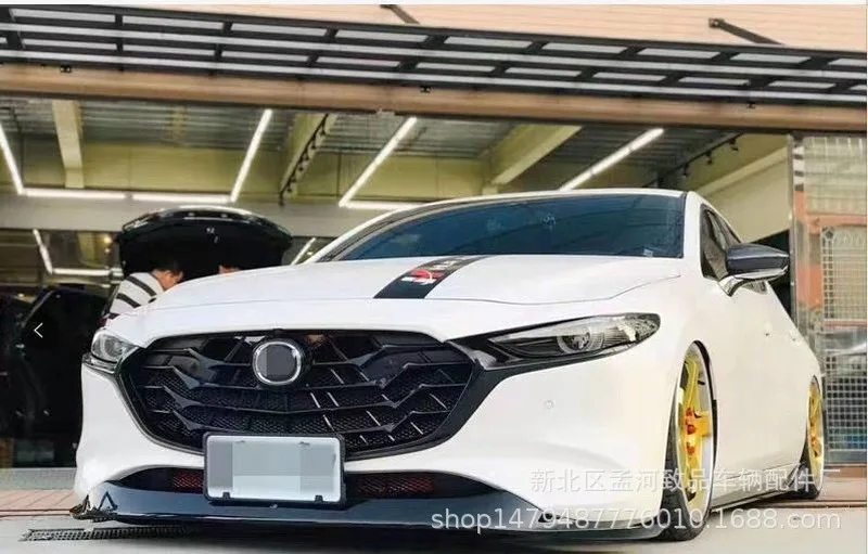 Radiator Bumper Grill For Mazda 3 AXELA 2018 2019 2020 Car Front Racing Grille Trim Racing Grills Grille around trim cover