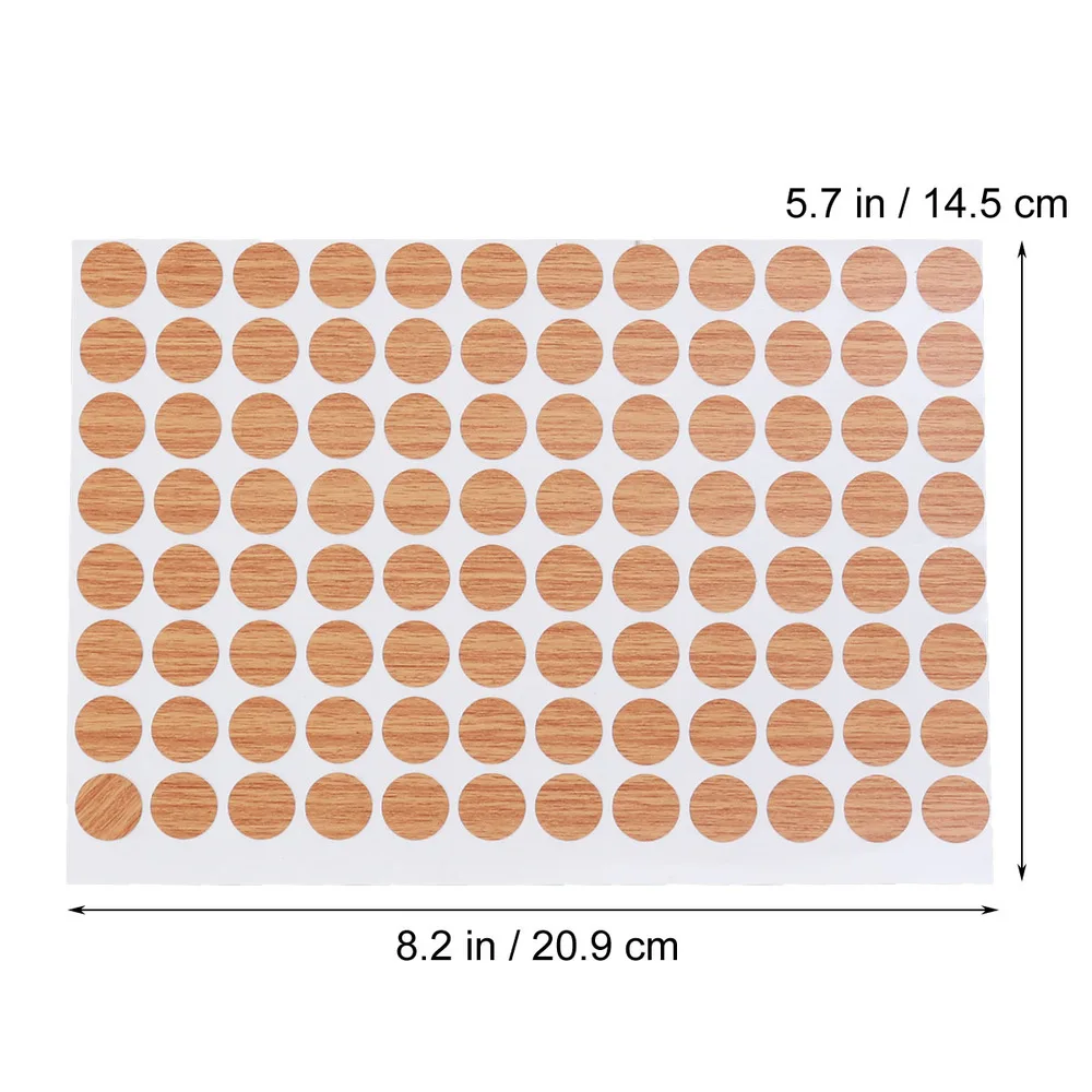 Otwór na śrubę naklejki okładki naklejka na pokrywę meble samoprzylepne czapki szafka samoprzylepna na białe drewno do śrub wolna naklejka ziarno