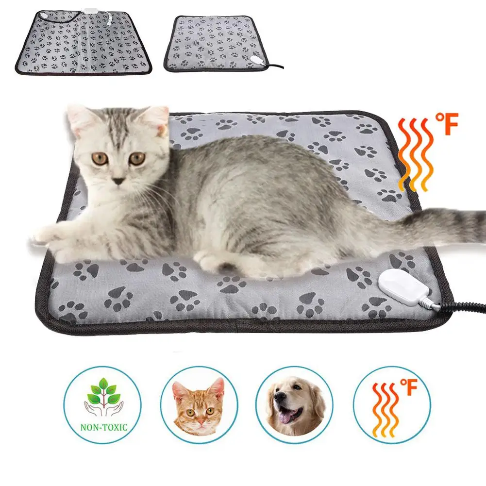 Pet Dog Bed Electric Blanket Heating Pad Dog Cat Bed chair Mat Waterproof Adjustable Temperature Chair Cushion Dog Beds Supplies