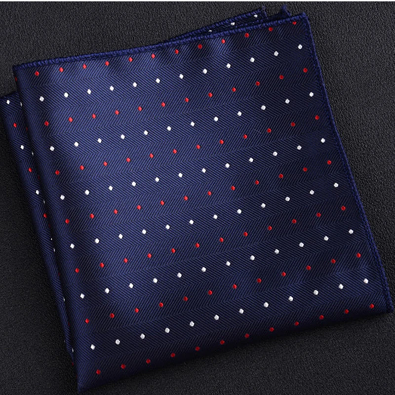 fashion men neck tie handkerchief embriodery suit mens wedding silk pocket square luxury paisley striped handkerchief red hanky