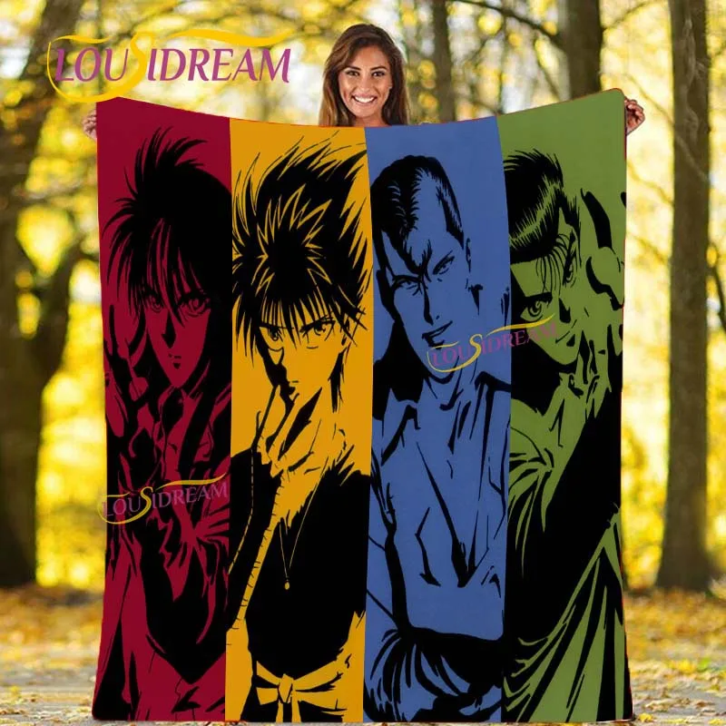 

YuYu Hakusho series of super soft flannel blanket, suitable for adult or children sofa or bed warm blanket