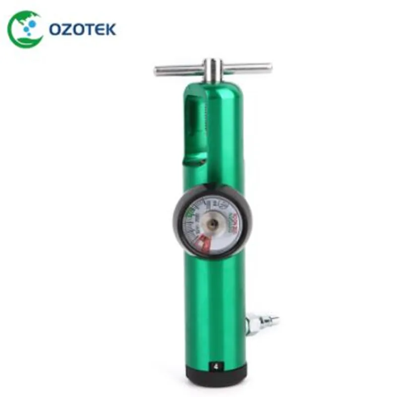منظم اسطوانة ودبابات الأكسجين للعلاج بالأوزون ، مقياس تدفق O2 ، CGA870 ، CGA540 ، أنف الثور ، 0-4 نبضة في الدقيقة
