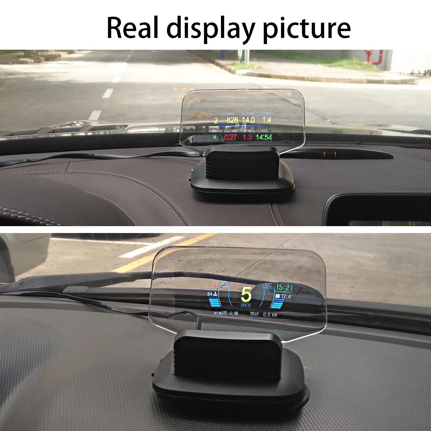 WiiYii C1 Car Navigation projection HUD Bluetooth Connection Auto Head Up Display Multiple interfaces car accessories on screen