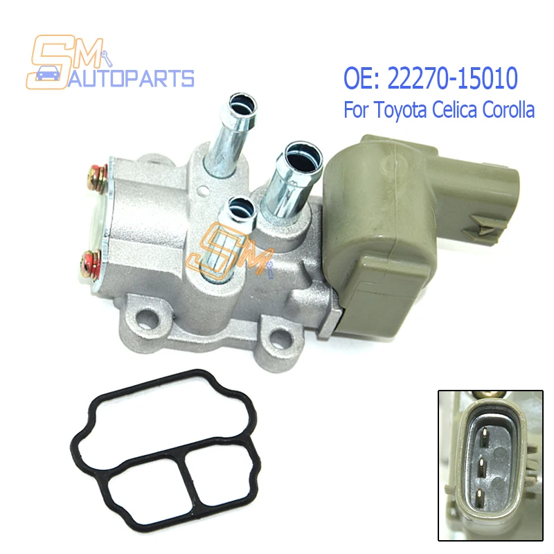 Válvula de Control de aire en ralentí, para Asuna, Geo, Prizm, Toyota Celica, Corolla, 22270-15010, 22270-74090, 22270-74130, nueva