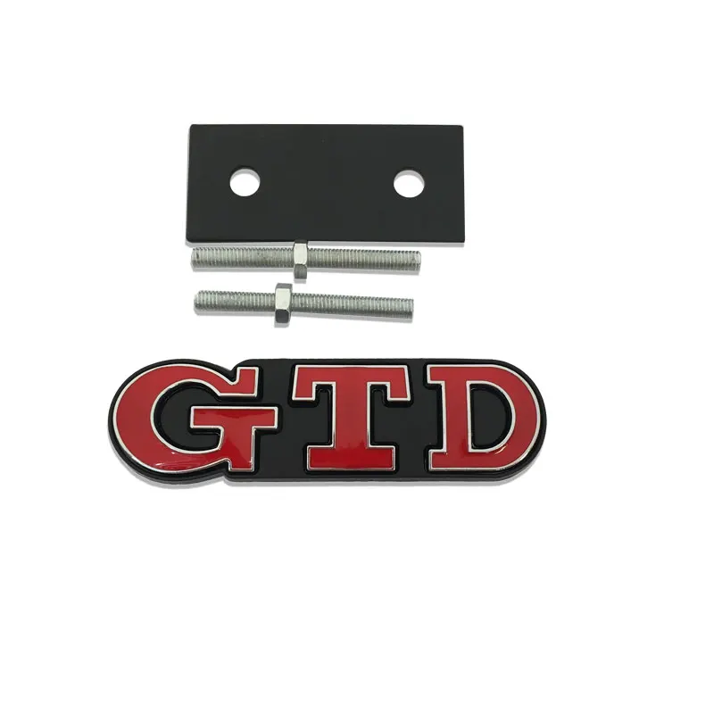 3D Metal Sticker GTD Front Grille Emblem Rear Trunk Stickers For GTD Golf 2 4 5 6 7 R MK2 MK3 MK4 Car Accessories