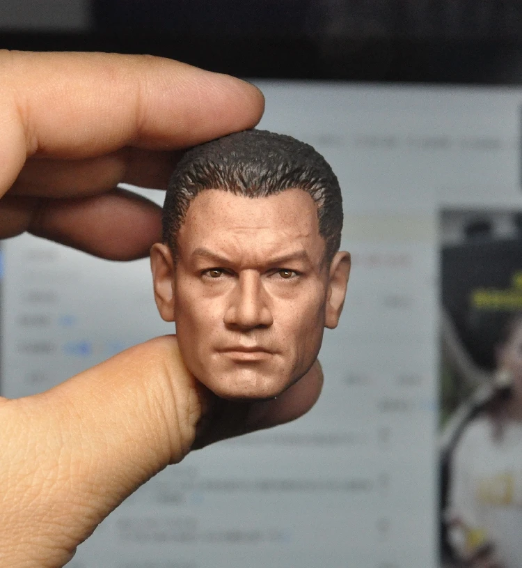 

1/6 Male Head Sculpt Commander Temuera Morrison PVC Head Carving fit 12'' Soldier Action Figure Body Dolls