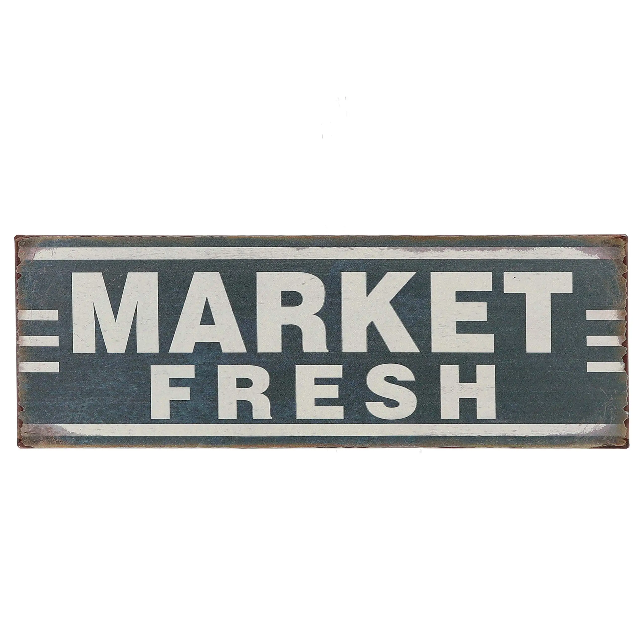 Market Fresh Retro Vintage Tin Bar Sign Country Home Decor /8x12 INCH