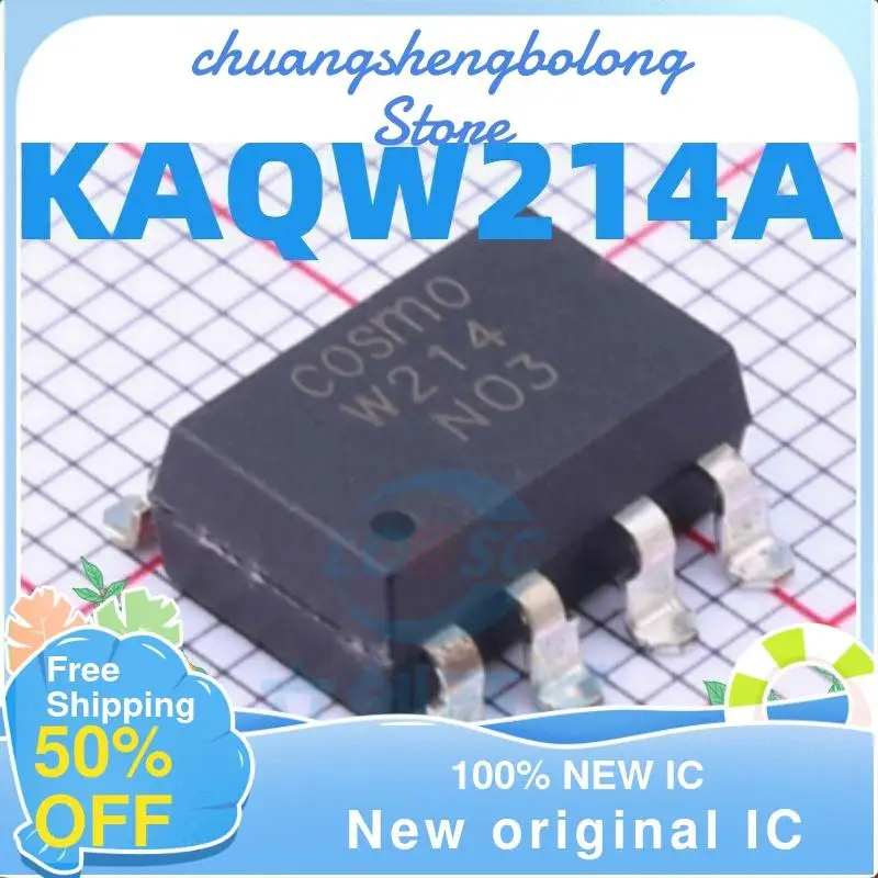 

5PCS KAQW214 KAQW214A W214 AQW214A SOP8 New original IC