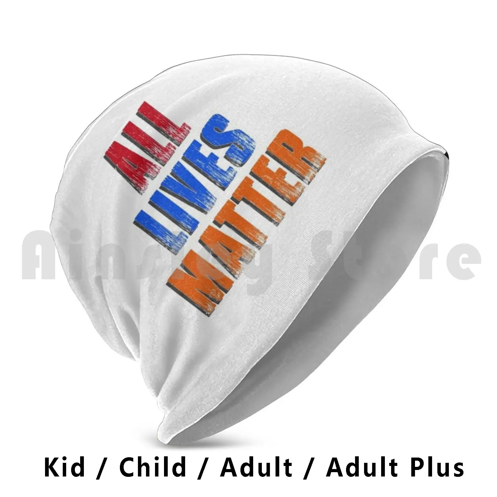 Slogan All Lives Matter 2021 Beanie Hedging Cap DIY Print Cushion All Lives Matter World Us United States Demonstration