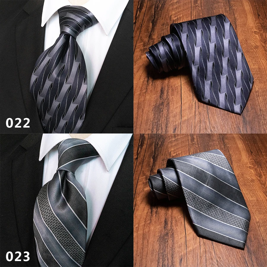 Classic Vintage Mens Tie Handmade 10cm 100% Silk Printed Necktie Geometric Checked Jacquard Ties For Man Business Wedding Gift