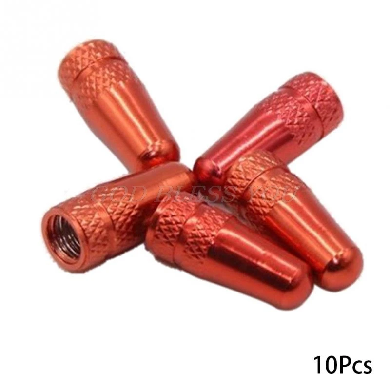 10Pcs Bike Presta   Durable  Fixie MTB Presta Wheel  Tyre Stem Air  Caps Dust Cover Cycling Accessories