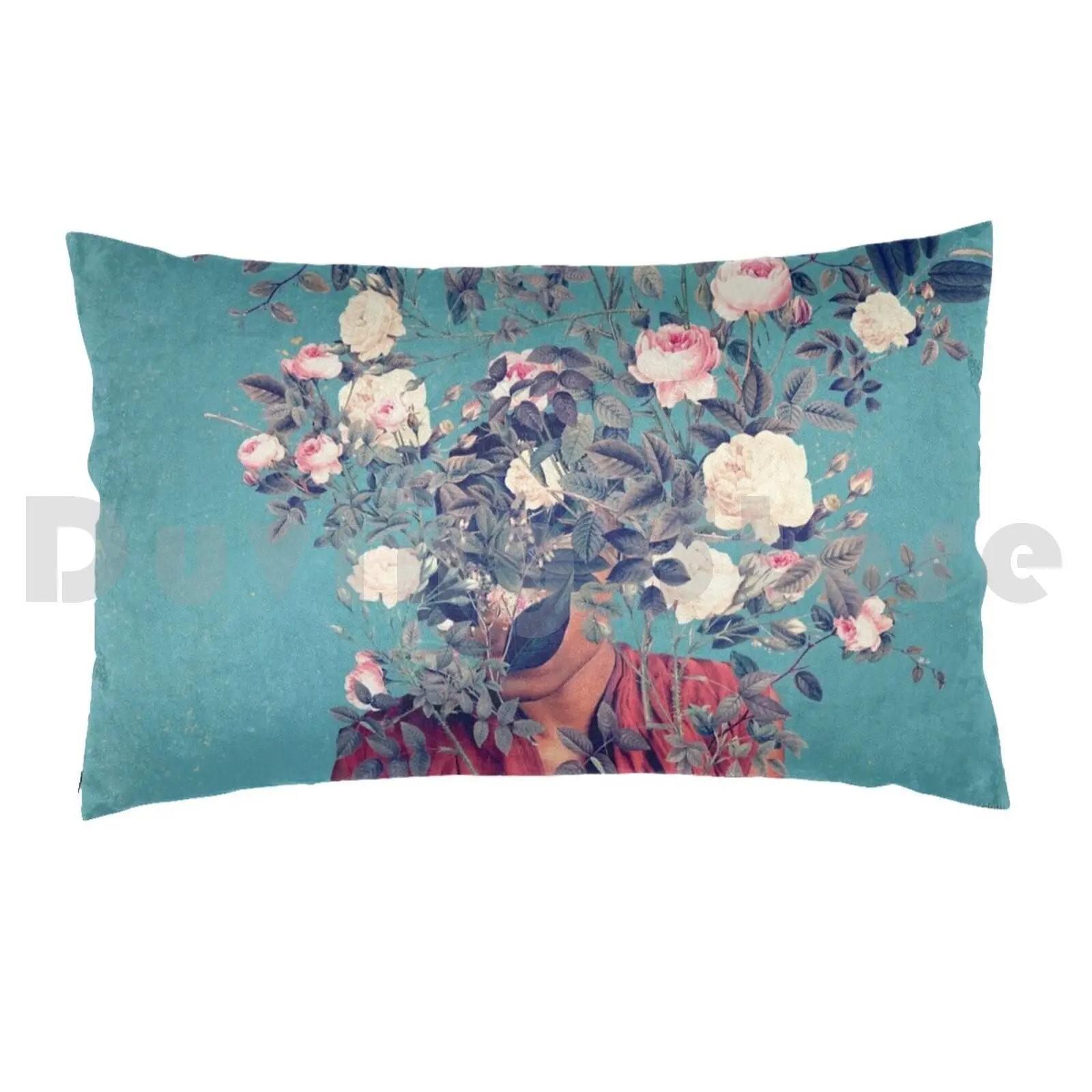 The First Noon I Dreamt Of You Pillow Case 20*30 Inch Frank Moth Vintage Retro Floral Collage Digital Collage