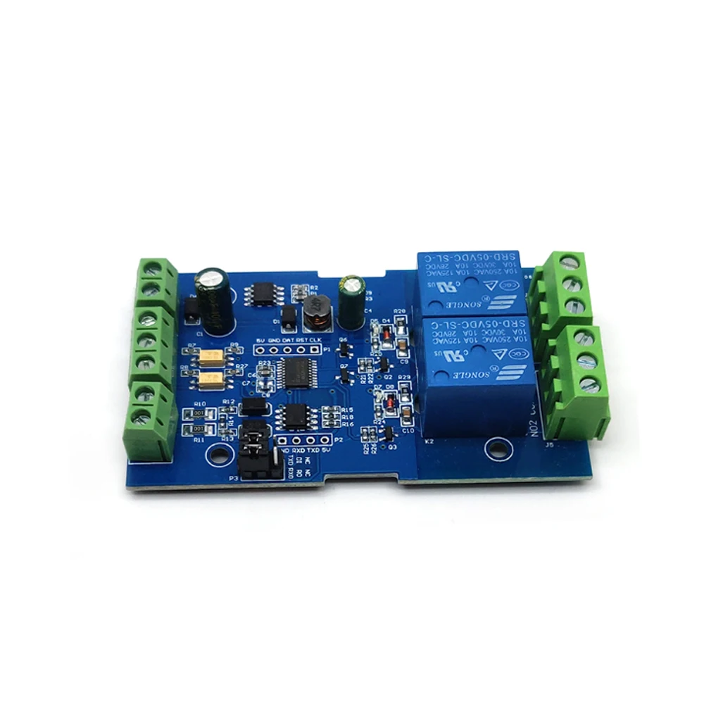 7-24V Modbus RTU Protocol 2 4 Channel Relay Module Onboard 5V 10A/250V AC DC Relay RS485 Communication TTL UART Interface