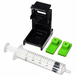 3 In 1 10ml Syringe Ink Cartridge Clamp Absorption Clip Rubber Pads Pumping Tool Compatible For HP 60/61