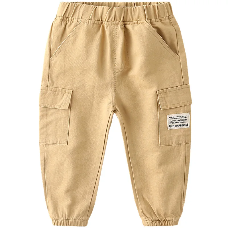 Cotton Boys Cargo Pants Kids Trousers Spring Autumn New Sports Children Jogging Pants Clothing 2 3 4 5 6 Years Old