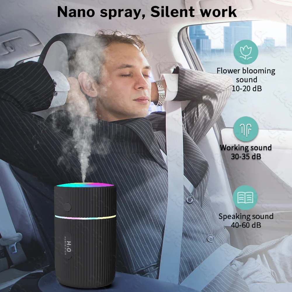 Deelife Car Air Humidifier Diffuser Aroma Auto Mist Sprayer Portable Nano Spray Humidifier Fogger