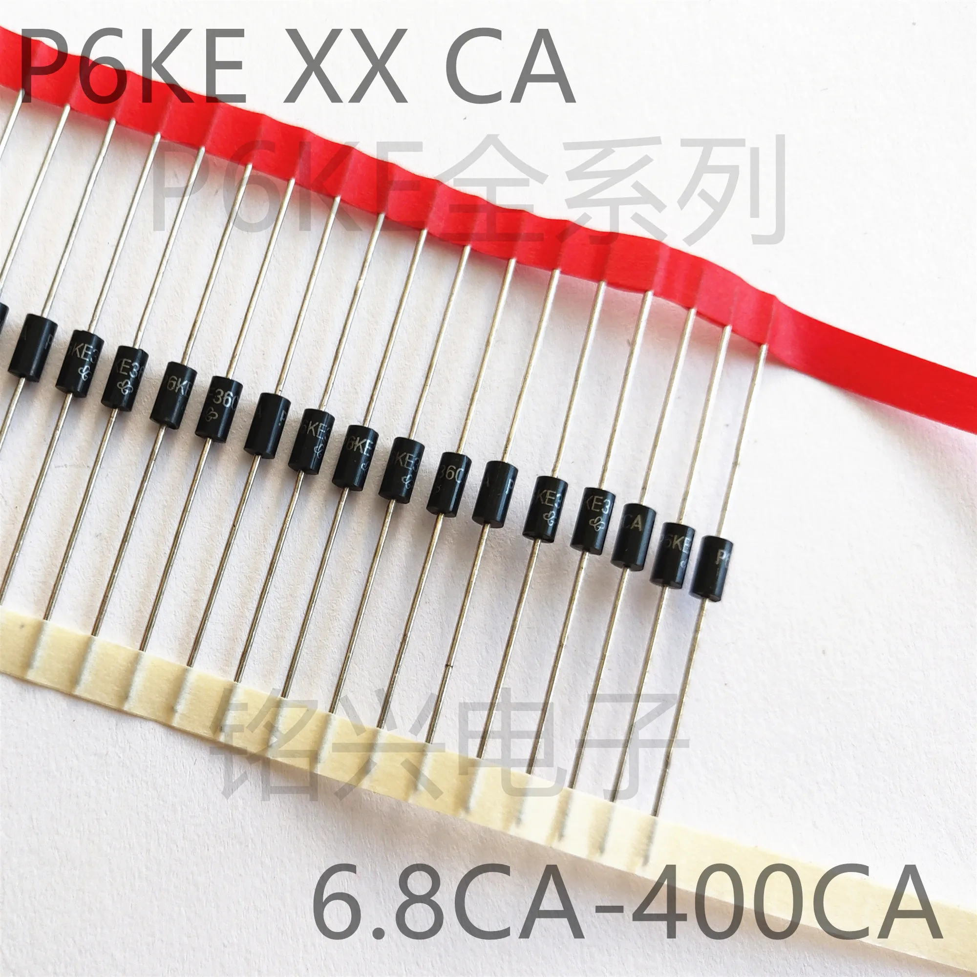 20PCS TVS Diode P6KE100CA P6KE110CA P6KE120CA P6KE130CA P6KE150CA  P6KE170CA P6KE180CA P6KE200CA Transient Voltage Suppressor