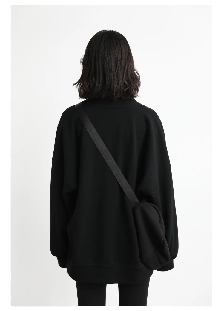 CHIC VEN Korean Women's Sweatshirts Solid Plush Thick Warm Loose Casual Female Tops Office Lady Coats Jacket Autumn Winter 2026