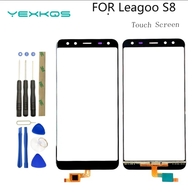 5.72'' Tested Well 100% Original  For Leagoo S8 Touch Screen Mobile Phone Front Glass Touch Sreen Digitizer Panel  +Tools