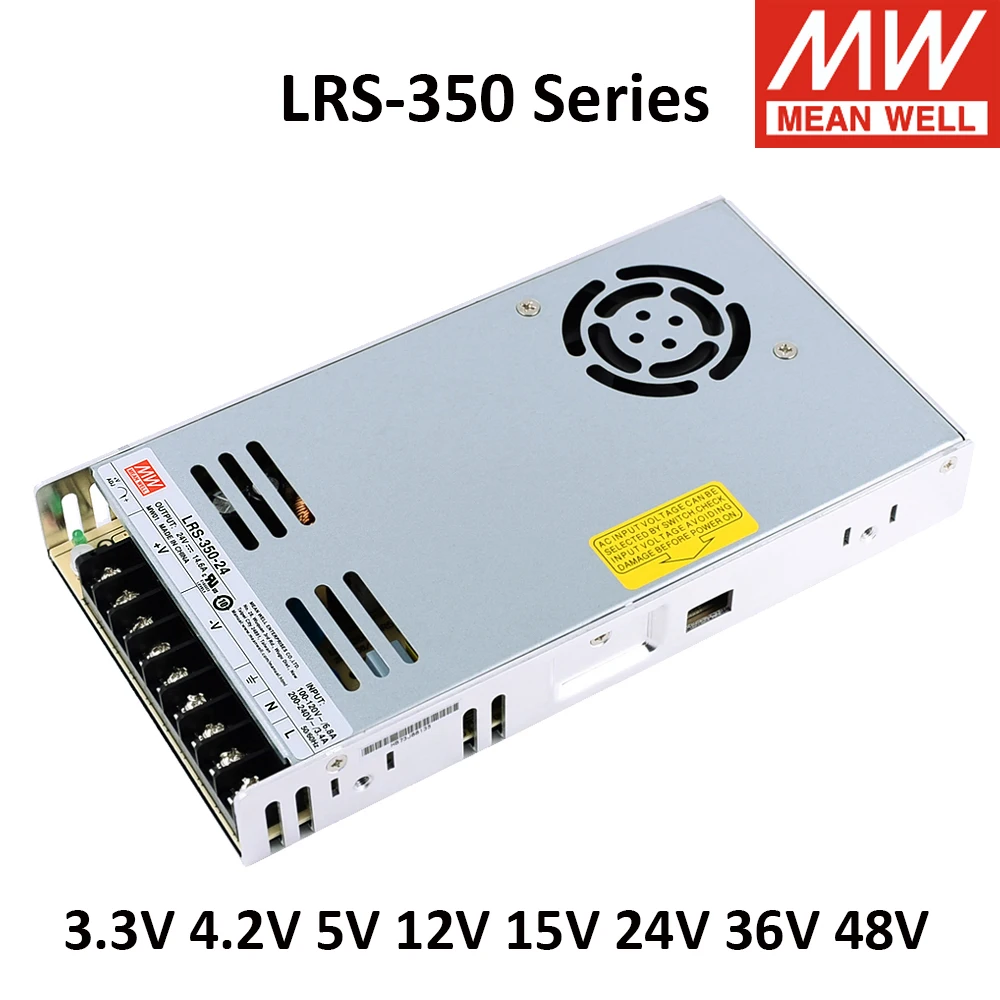 MEAN WELL LRS-350 5V 12V 24V 36V 48V Meanwell Single Output Switching Power Supply For CNC Machine LRS-350-24 LRS-350-12