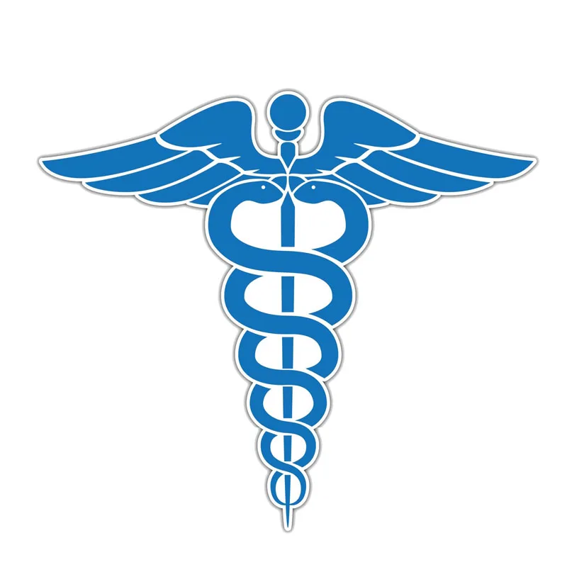 

14*12cm Personality Custom Medical Sign Doctor Medicine Blue Car Sticker Automobiles Motorcycle Waterproof Sunscreen PVC Decals