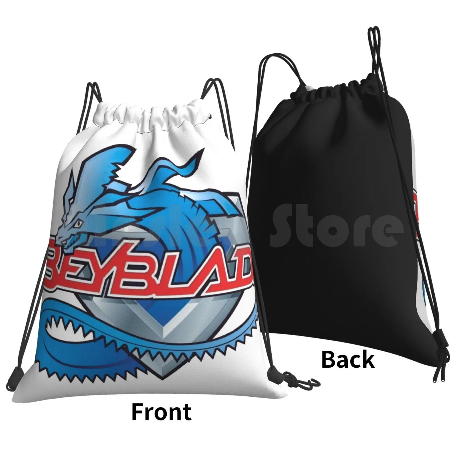 Beyblade Backpack Drawstring Bag Riding Climbing Gym Bag Beyblade Show Ty Game Games Gaming Digimon Anime Cartoon Manga