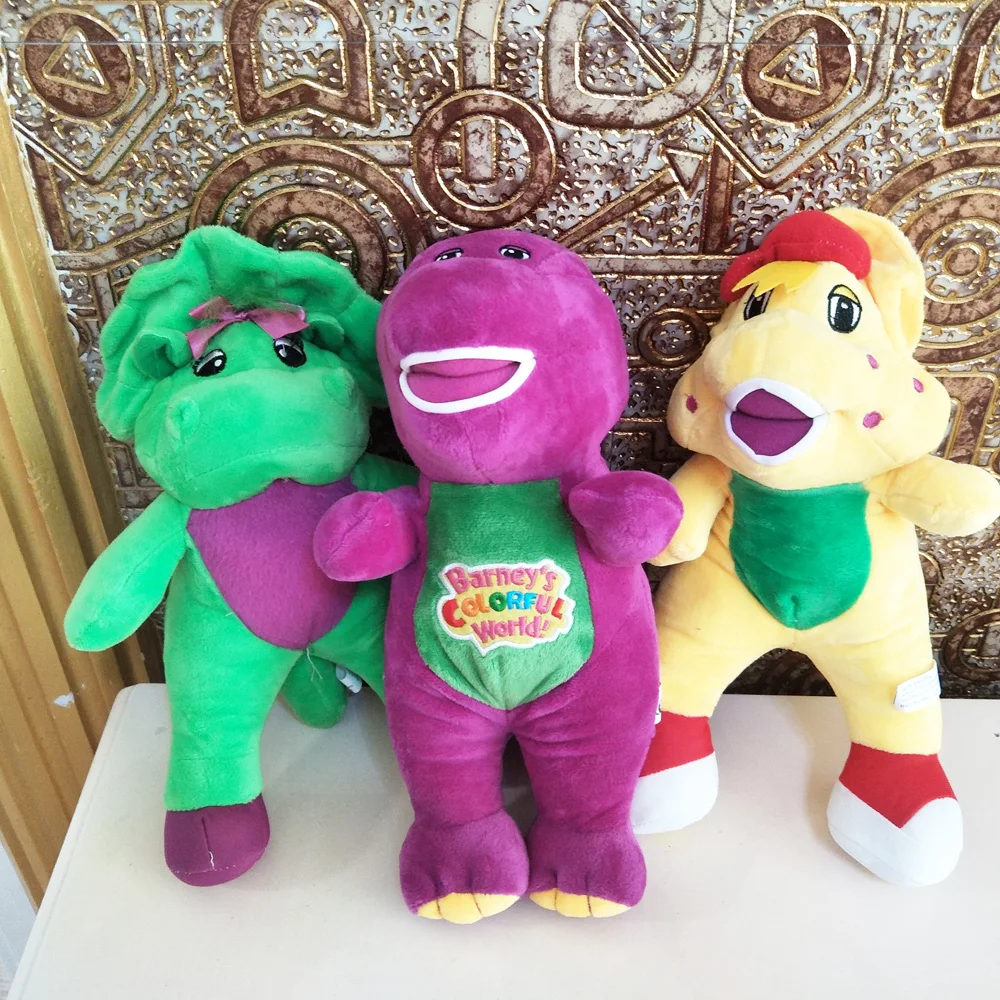 Giallo Verde Viola Dinosauro Barney Bambini Peluche ripiene Bambola del fumetto