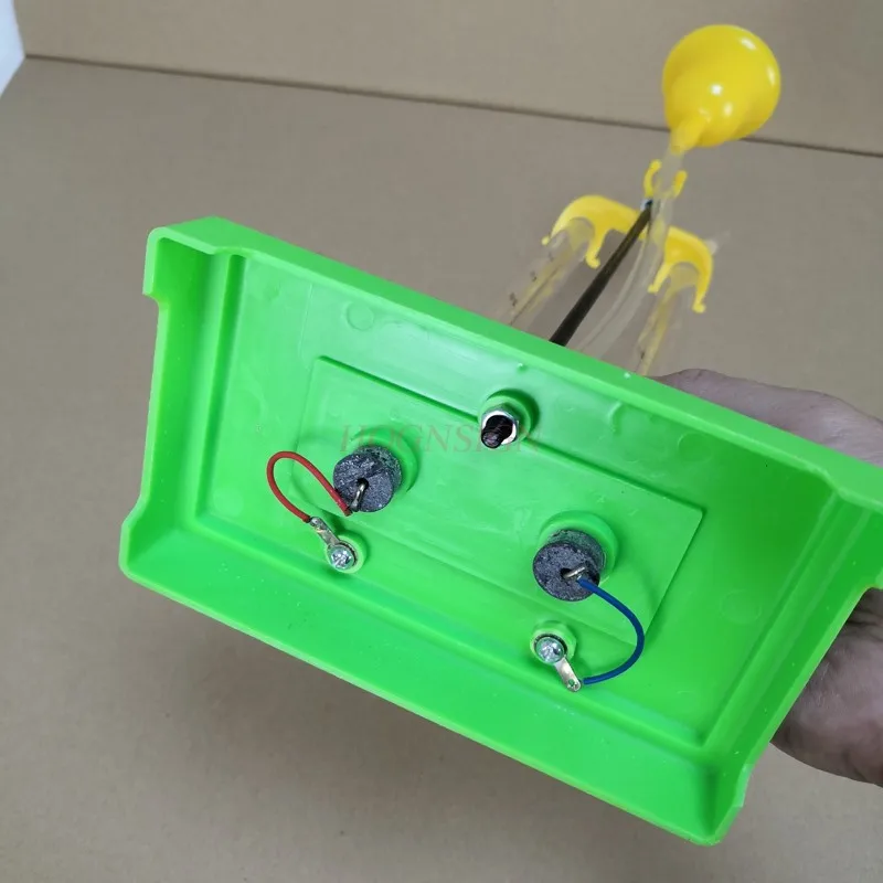 chemistry Water electrolysis demonstrator electrolyze water to produce hydrogen and oxygen devices