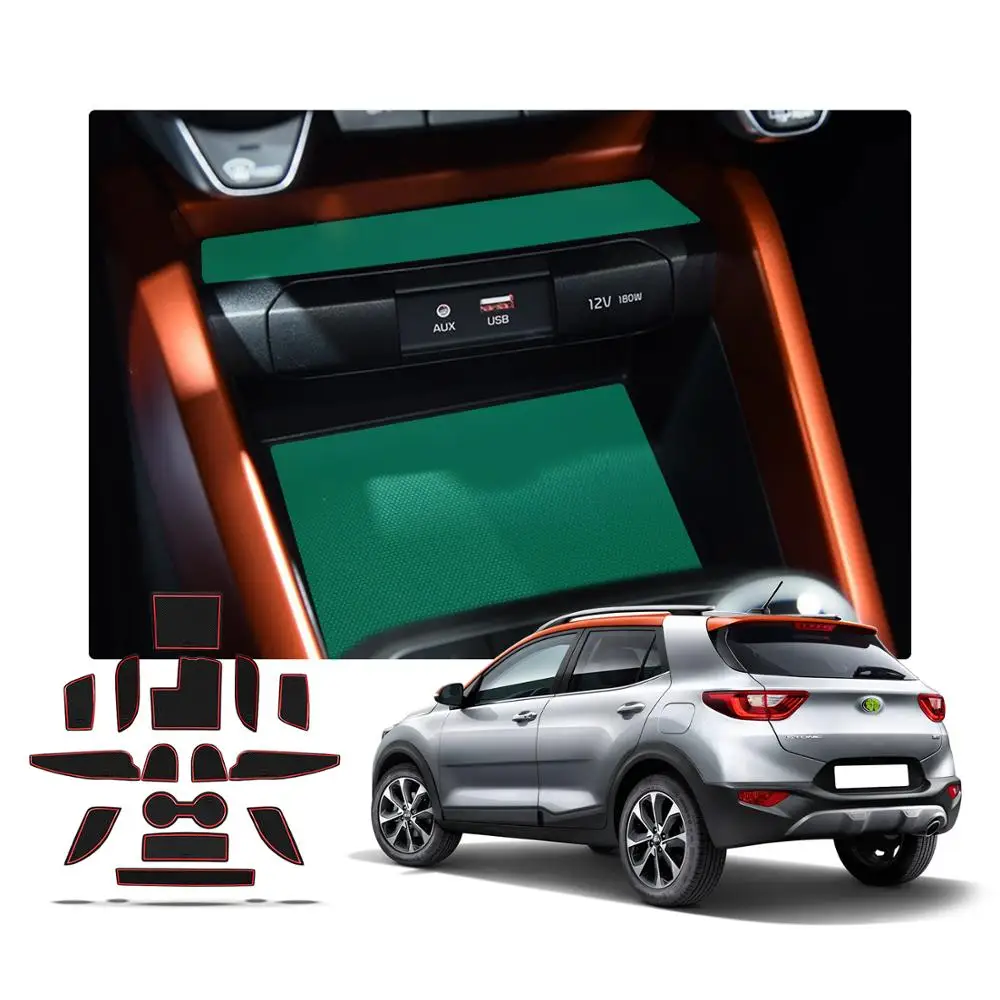 Коврик для паза двери автомобиля RUIYA для Stonic 2018 2019 2020 2021 2022 противоскользящие пыленепроницаемые прокладки для ворот автомобильные аксессуары для интерьера