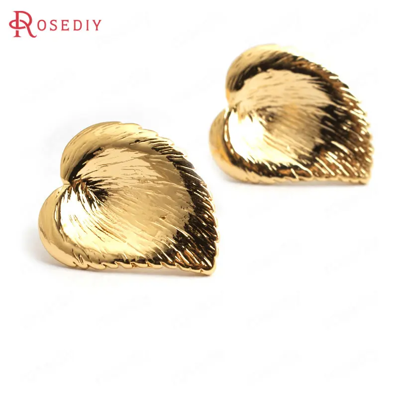 (F152)6 pieces Flower 18x15.5mm High Quality Gold Color Brass Calla Lily Flower Stud Earrings Diy Accessories  Findings