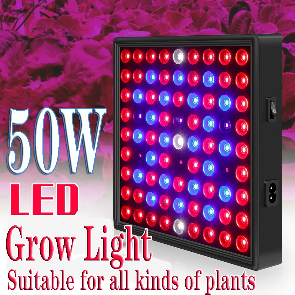 50W LED Full Spectrum LED Grow Light For Indoor Plant Lamp Hydroponic Tent Light Growing LED Phyto Lamp Flower Greenhouse lamp