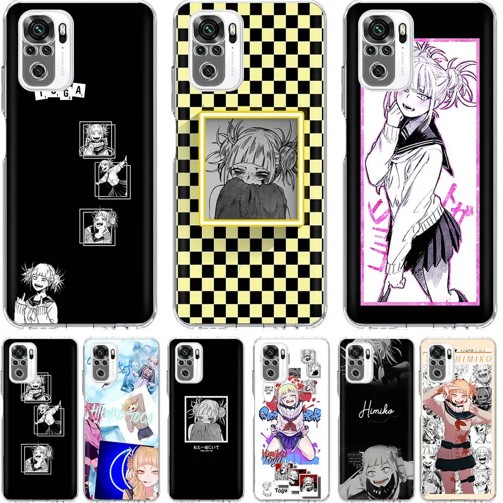 Cute Himiko Toga Anime Phone Case For Xiaomi Redmi Note 13 12 12S 11 11S 10 10S 11E Pro Plus 11T 9 9S 8 8T 7 5 + Cover Fundas Si