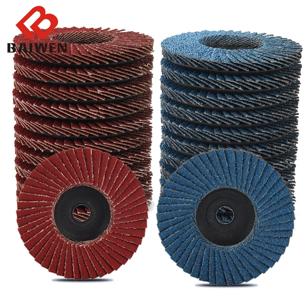 2/4Pcs 75mm 3 inch Professional Flap Discs Sanding Disk 60/80 Grit Grinding Wheels Blades For Angle Grinder Abrasive Accessories