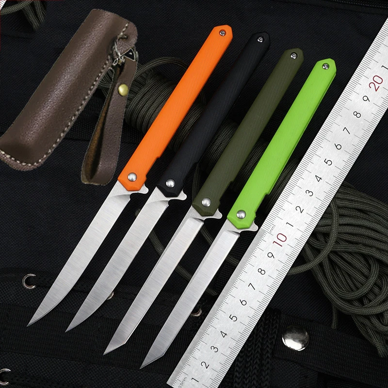 

M390 MINI Folding Knife Bearing Fold Knife Carving Knife Self-defense EDC Tool CS Go Portable Pocket Nylon Fiber Knives Outdoor